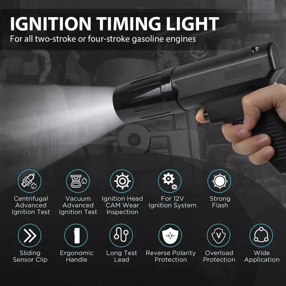 12V Engine Strobe Timing Light for Automotive Use Easy to Operate Design