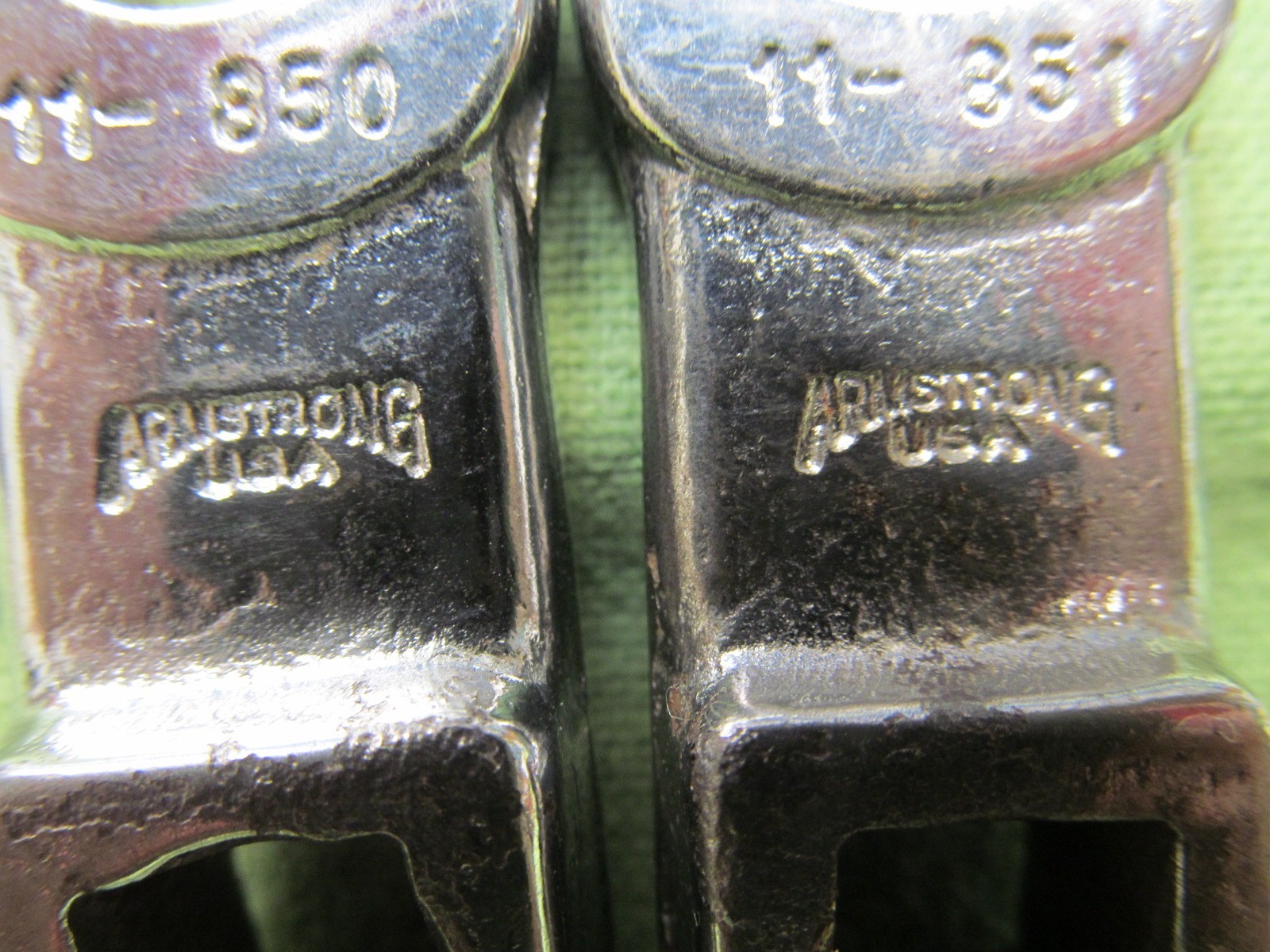 Pair of Vtg. Armstrong USA Crowfoot Wrenches – 3/8″ & 7/16″ – Both 3/8″ Drive
