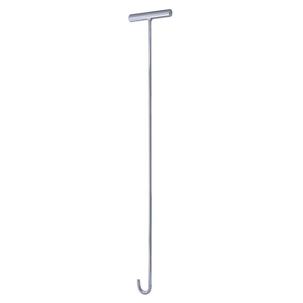 90010 5th Wheel Pin Puller 31 Inch Heavy Duty Chrome Plated Steel Rod J-Hook