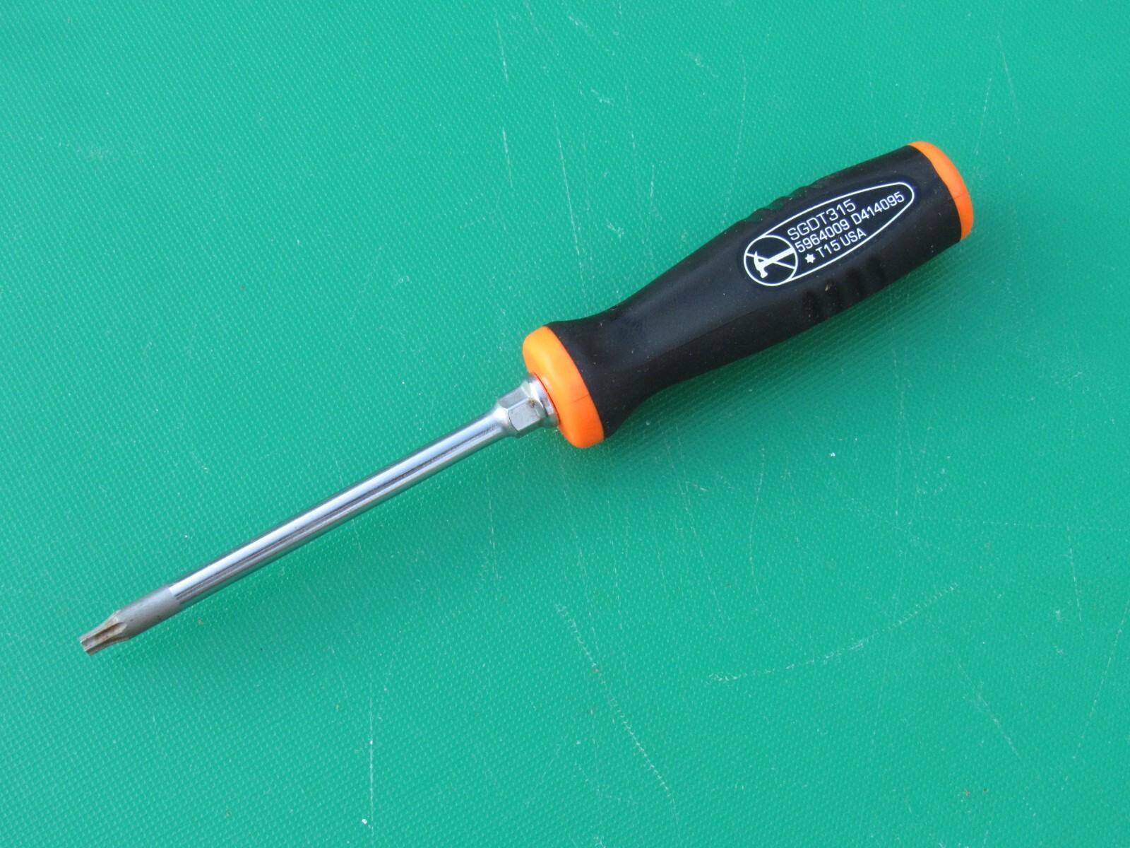 SNAP ON SGDT315 T15 BLACK ORANGE MINI SOFT GRIP HANDLE TORX SCREWDRIVER T 15