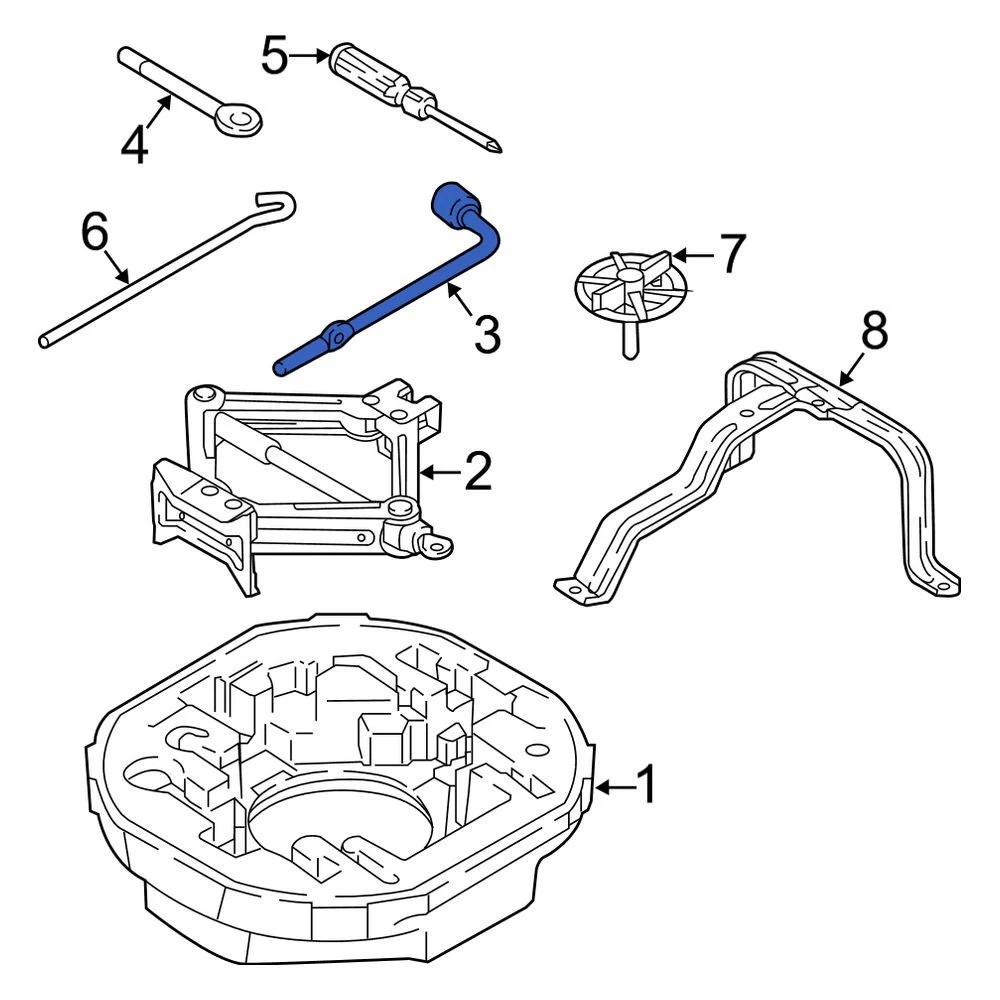 Kia 091313B010 Wheel Lug Wrench