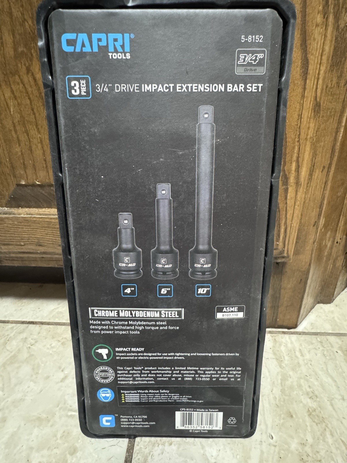 3 -Piece 3/4-in Drive Set Socket Extension Set capri Tools