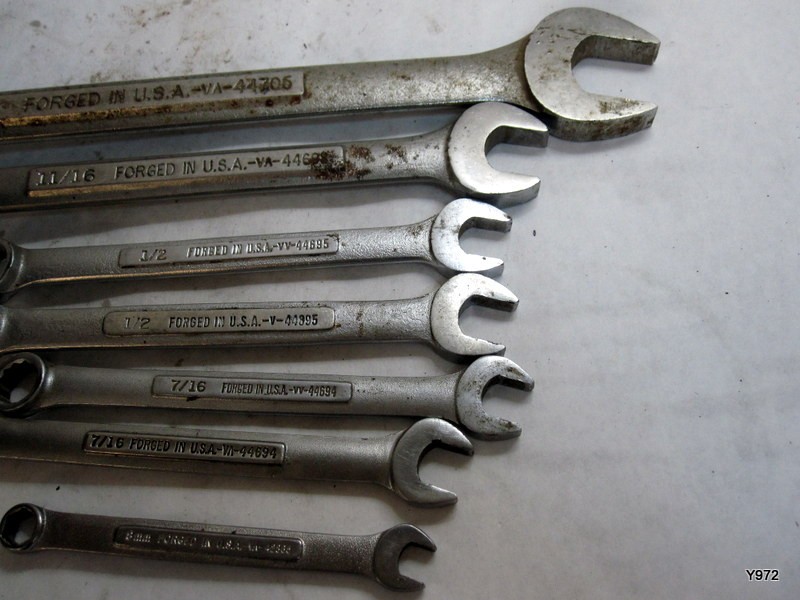Craftsman set of 7 wrenchs see description