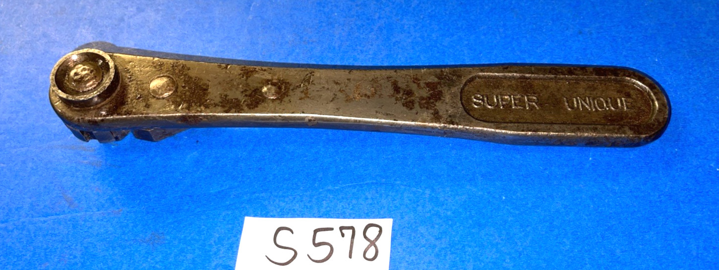 WILL B LANE TOOLS VINTAGE LARGE HEX DRIVE RATCHET PAT. JAN 14 1908 SUPER UNIQUE