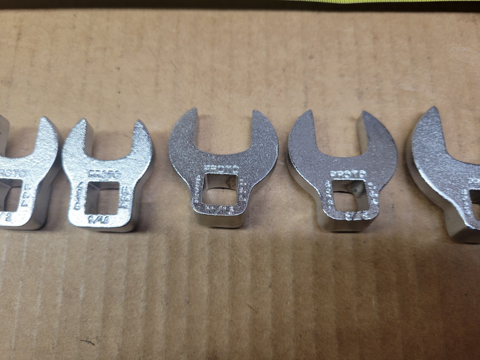 Proto USA 3/8″ Drive 9-Piece Crow Foot Wrench Set 3/8 – 7/8″ NOS
