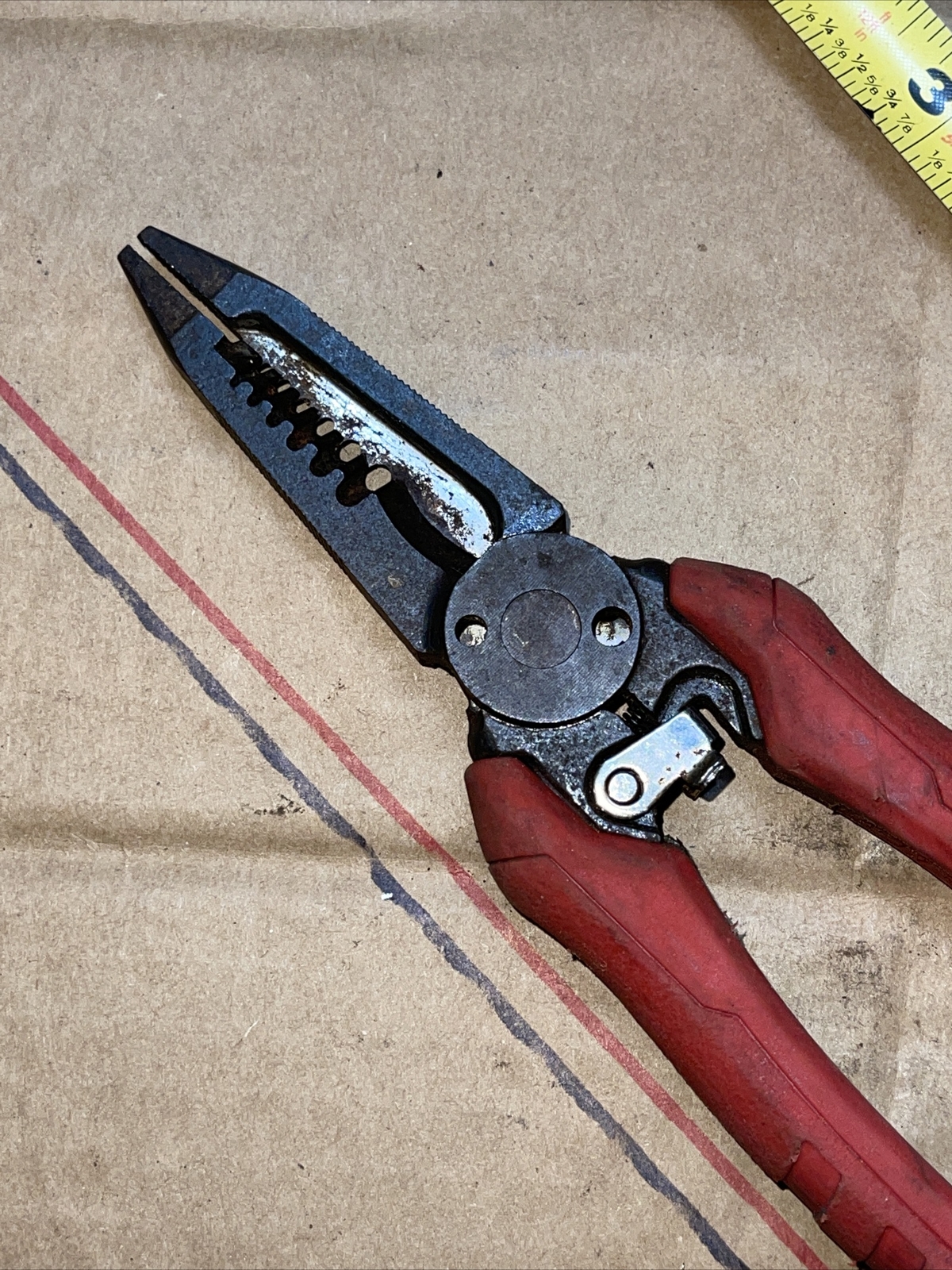 Milwaukee Wire Stripper Cutter Pliers 7 In 1 Combination Crimper Tools 7.75 in