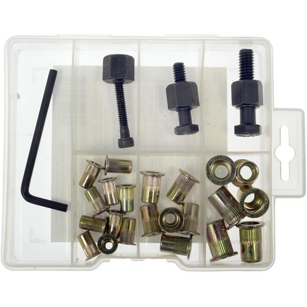 Dorman 963-997 Rivet Nuts And Hand Tool Kit #10 24, 1/4 20, 5/16 18