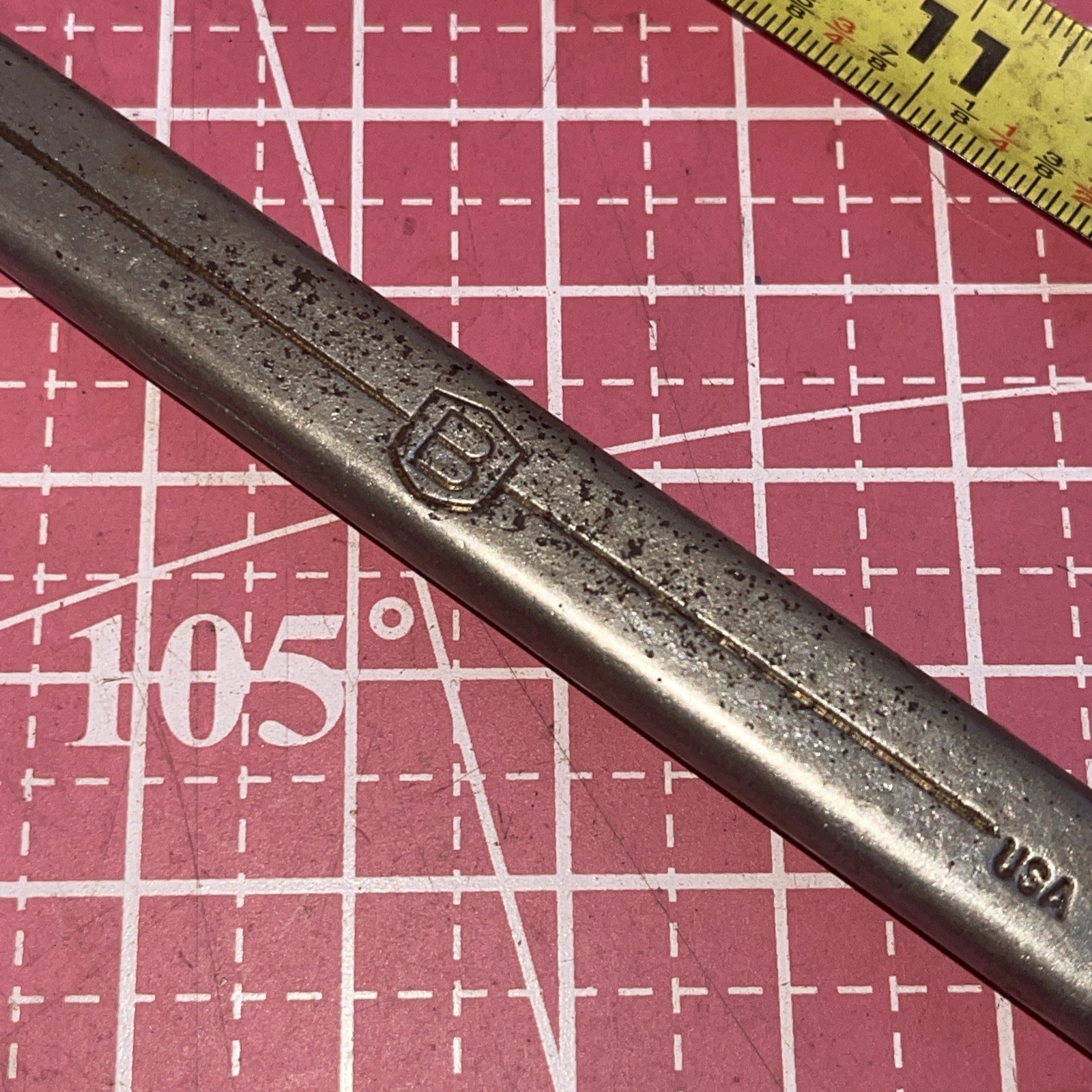 Vintage Bonney USA ZEB18 9/16 In SAE 12 Point Combination Wrench Bubble Logo Zeb