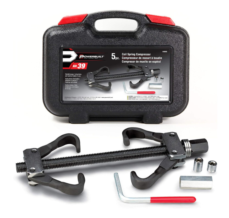 Coil Spring Compressor Kit 5-Piece Heavy Duty Spring Removal Inner Shock Abso…