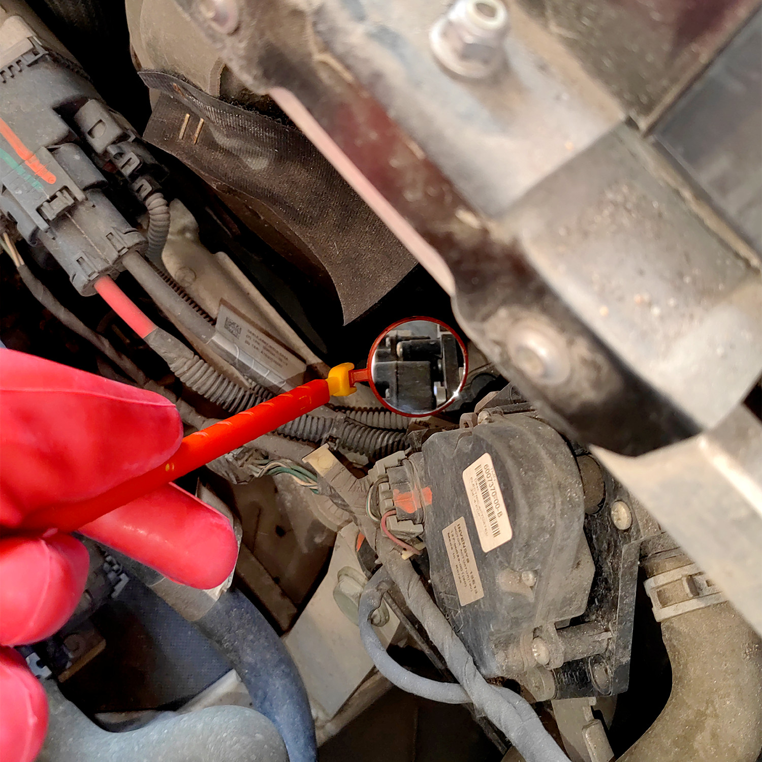 1000V Insulated Inspection Mirror Telescopic For Hybrid And EV Versatile Tool