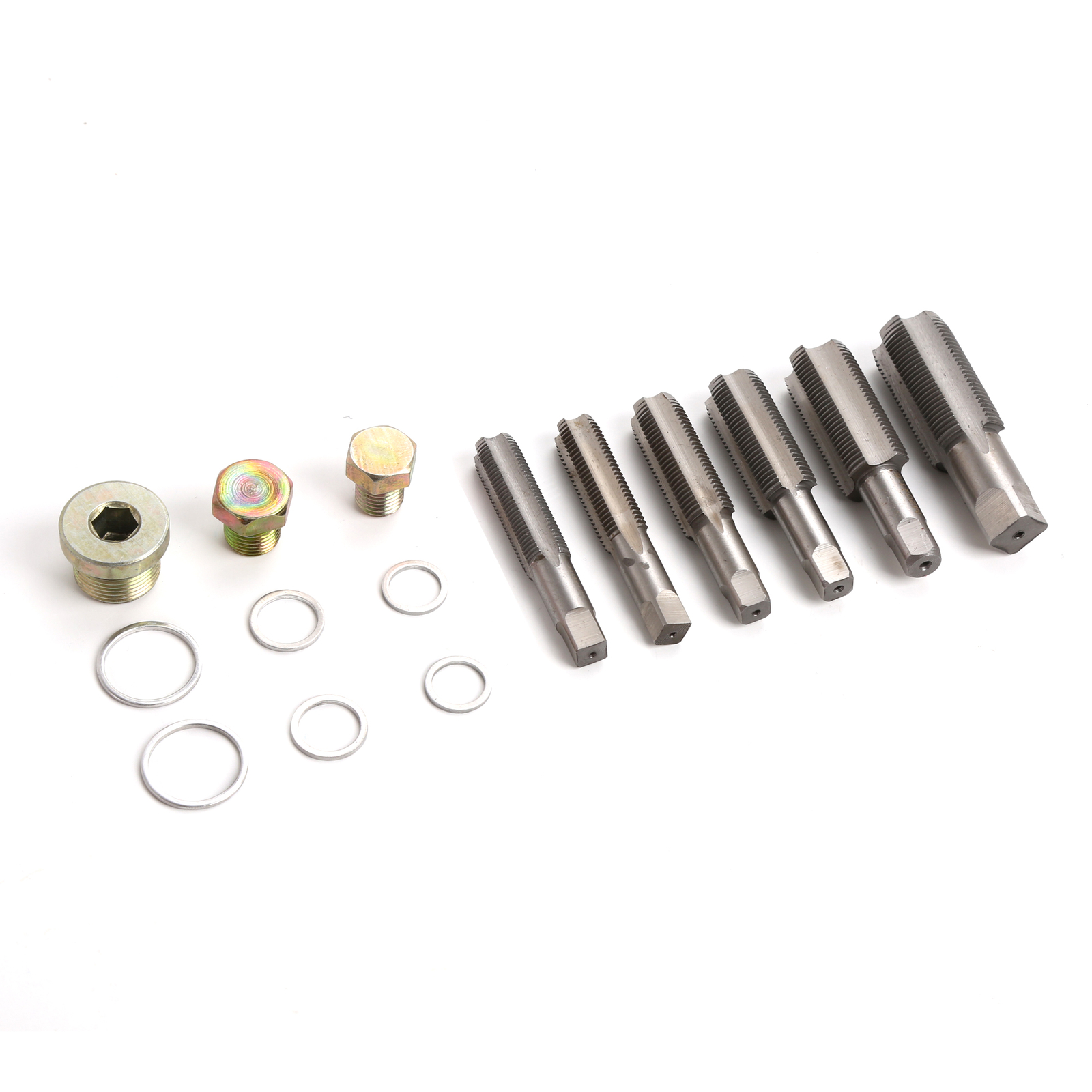 110pc Auto Oil Drain Plug Sump Bolt Thread Repair Tool Kit Set M13 – M20 Tap