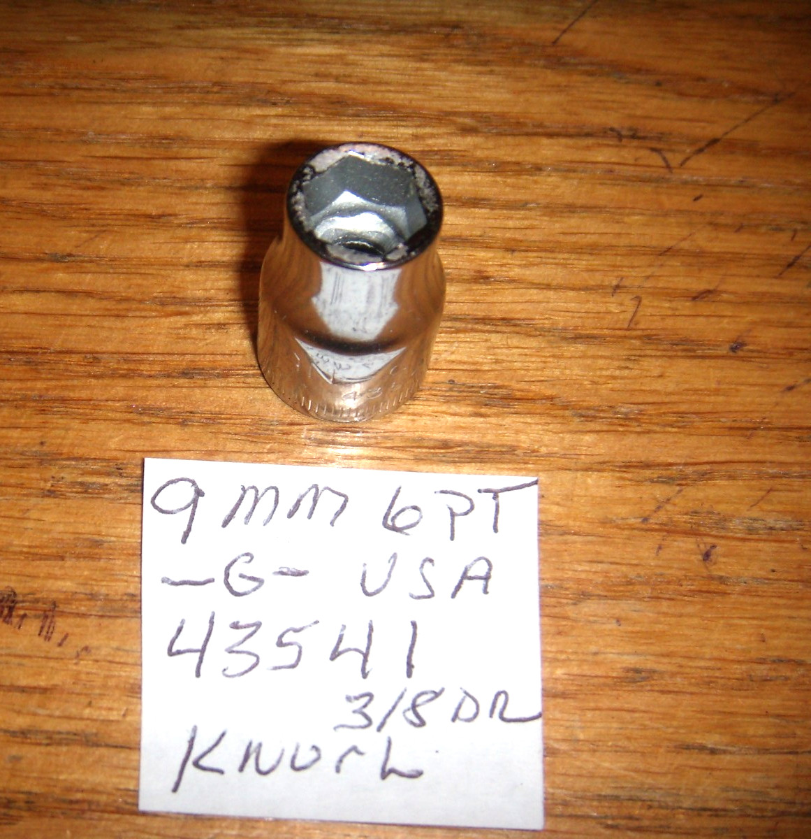 CRAFTSMAN NEW 9 MM 3/8″ DR 6PT.-G- SOCKETS USA KNURL FREE SHIP 43541