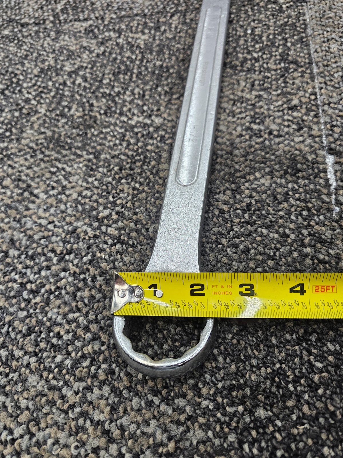 Pittsburgh 1-1/2 Inch Jumbo Combination Wrench Raised Panel Steel Tool 18 Inch