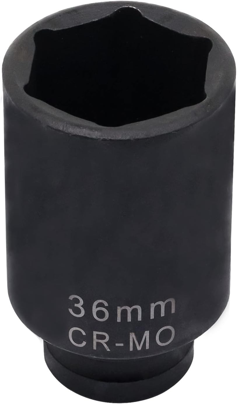 Axle Nut Socket 36mm 1/2″ Inch Drive Universal for 6pt Axle Nut on Vehicles