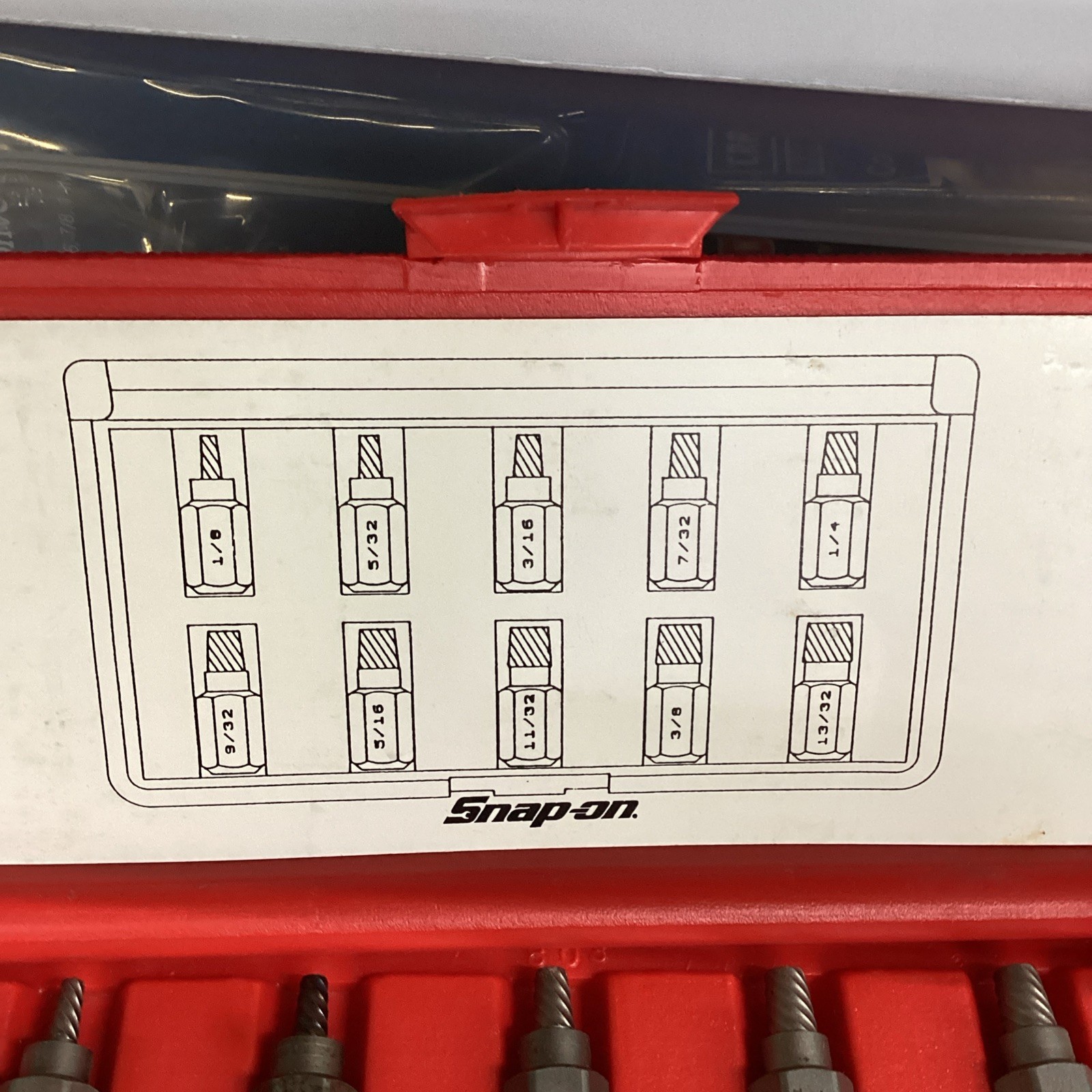 Snap On REX10A 1/8″ – 13/32″ Screw Stud Extractor Hex Head Multispline Kit Set