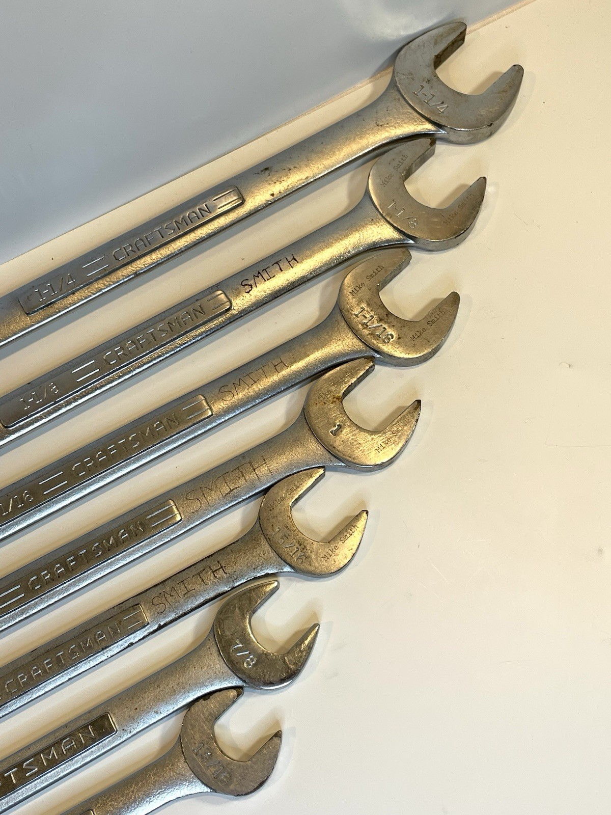 Craftsman Large SAE 7-piece VV 44702 – 44708 Combination Wrench Set USA Made