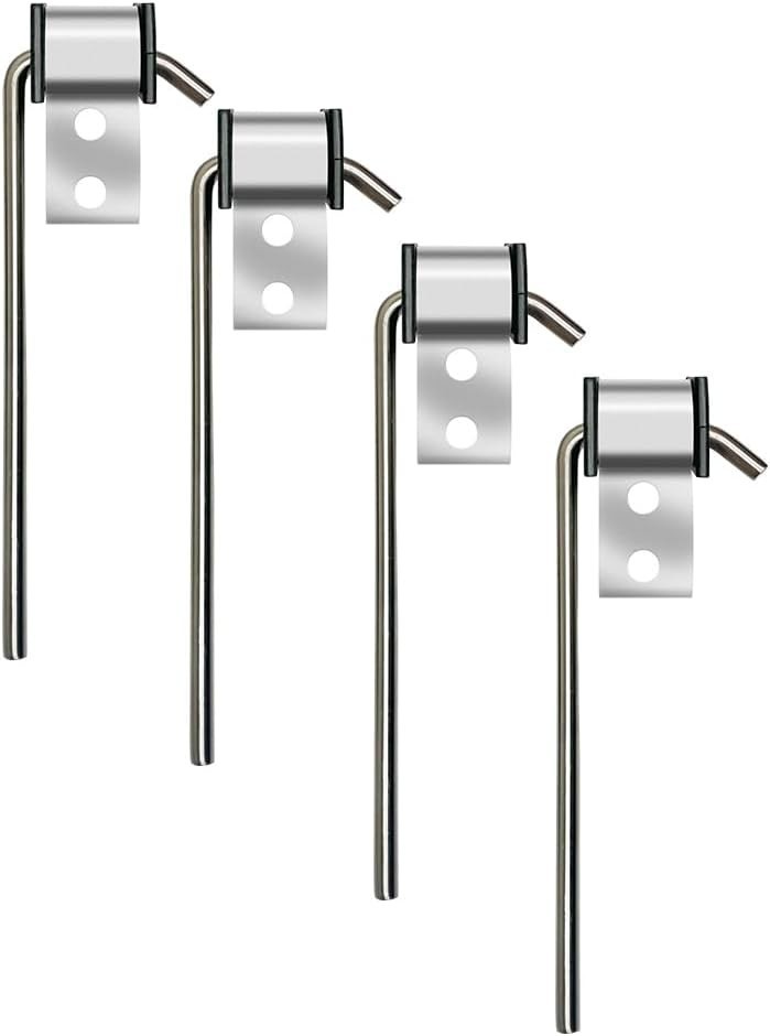 4 Pack Universal Stainless Steel Exhaust Hanger Rod Weld On Heavy Duty Exhaus…