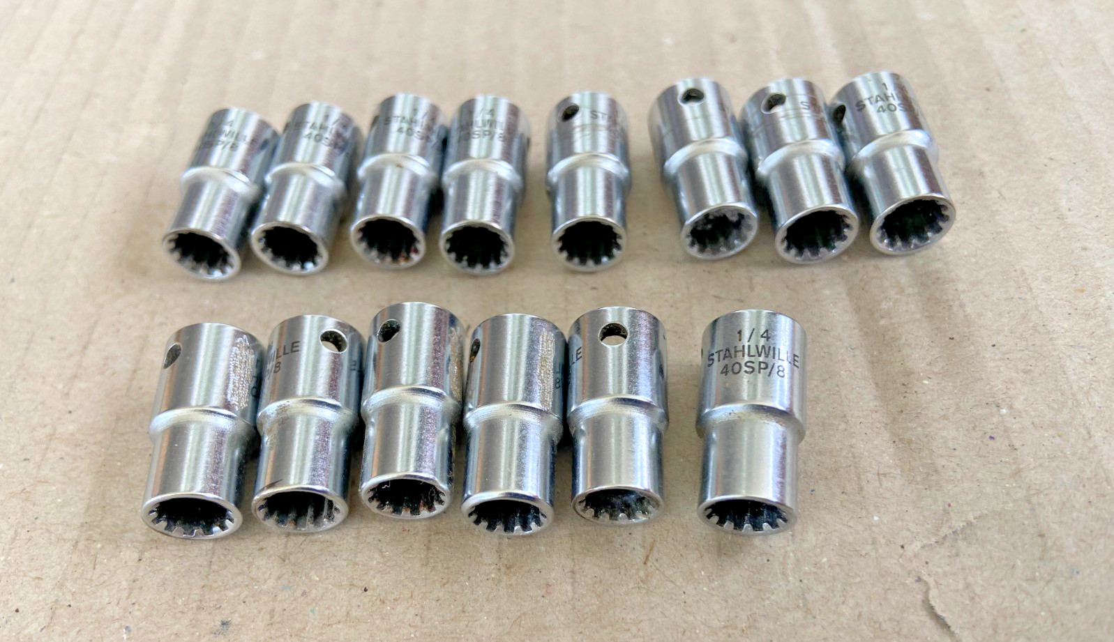 1 x Stahlwille 40SP/8 1/4″ imperial socket 1/4″ drive German 12 point 1/4