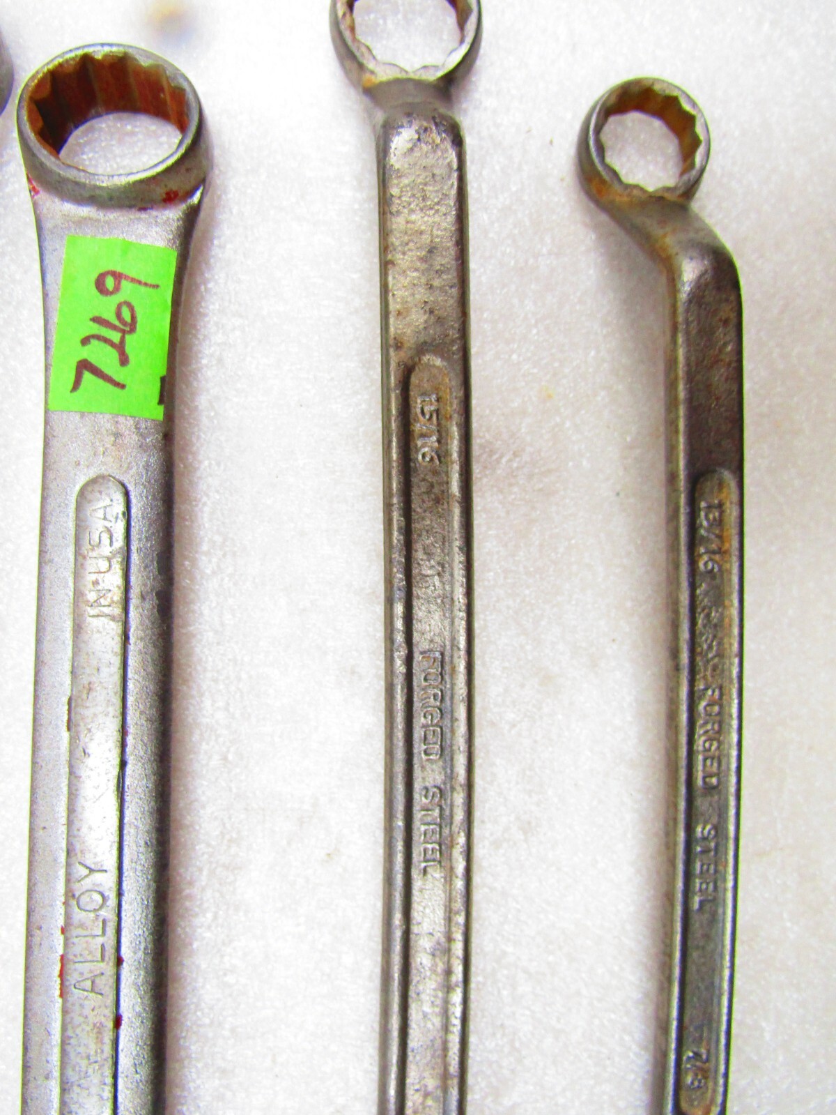 Combination SAE wrench assortment, 4 pieces inc. S-K