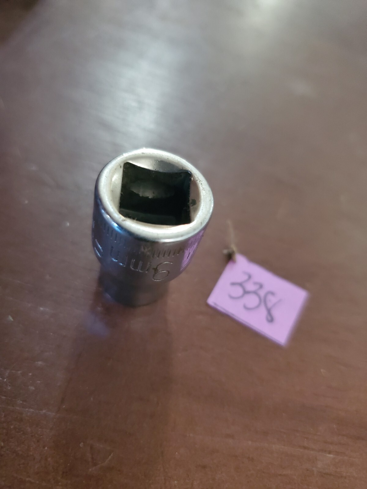 Craftsman USA 9mm 6 Point 3/8″ Drive Shallow Socket 43541 -V- Series Ratchet Too