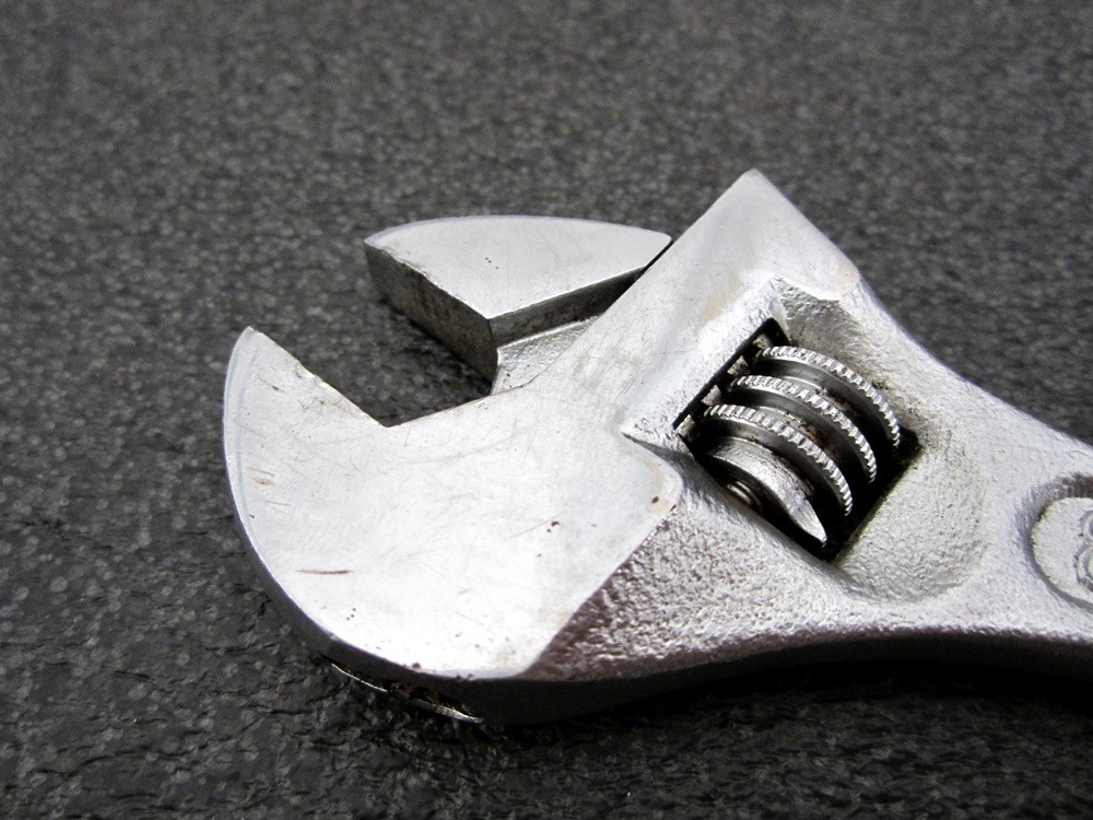 Vintage Ridgid 8″ Adjustable Wrench No. 708 Made in USA