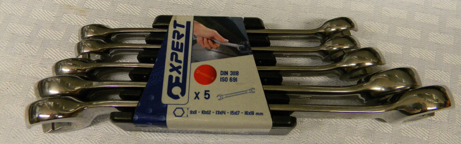 EXPERT TOOLS 5PC METRIC FLARE NUT WRENCH SET 9MM-18MM #E112503 «NEW»