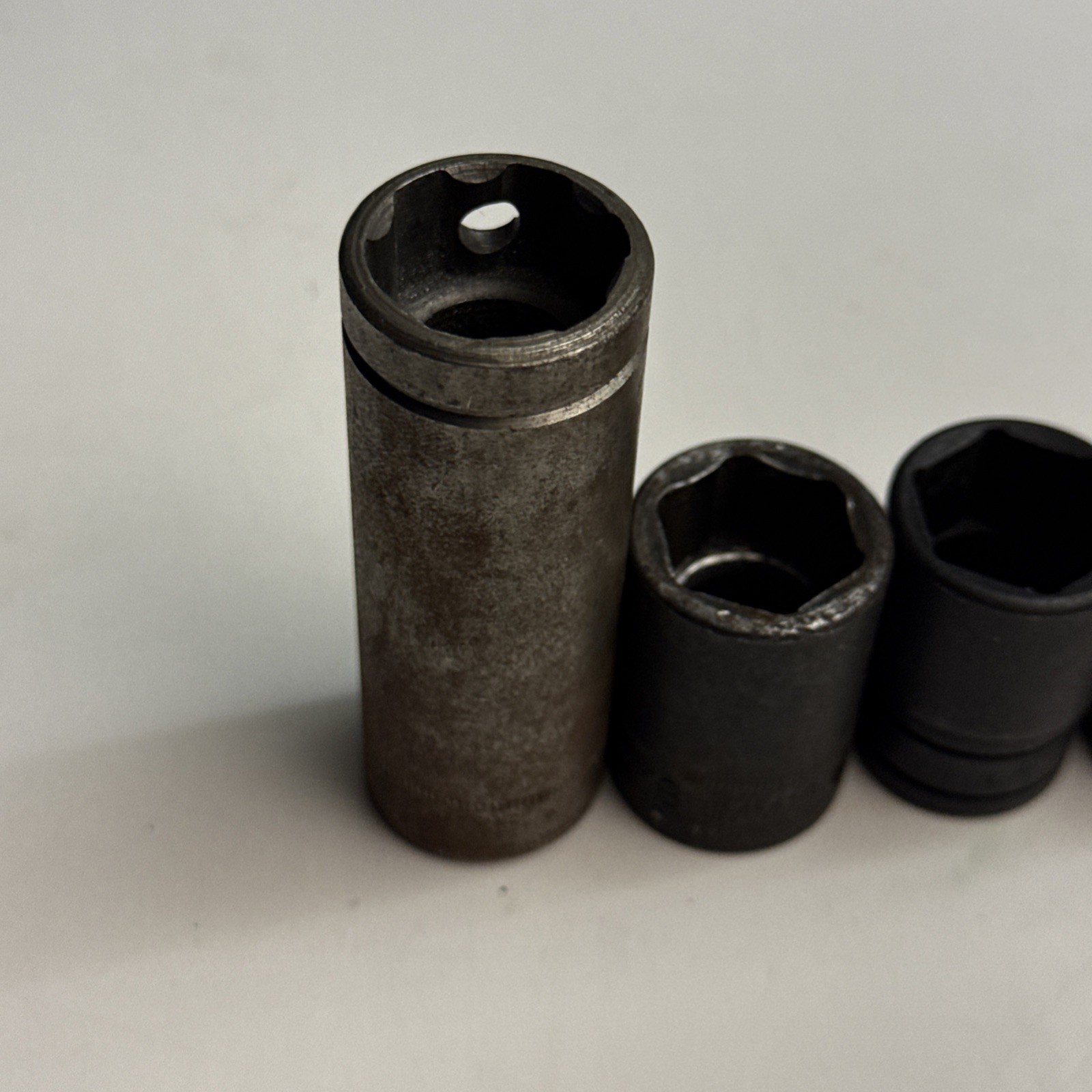 Vintage Snap on Tools Mixed Socket Lot 3/8 & 1/2 Drive 6 Point USA DTSM19