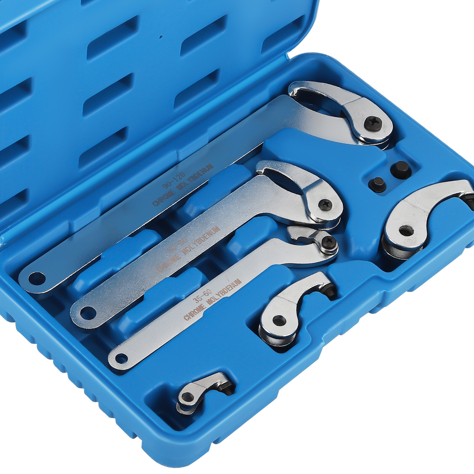 Hook Pin Wrench Spanner Tool Bike Nut Adjustment Adaptors Kit Motorcycle