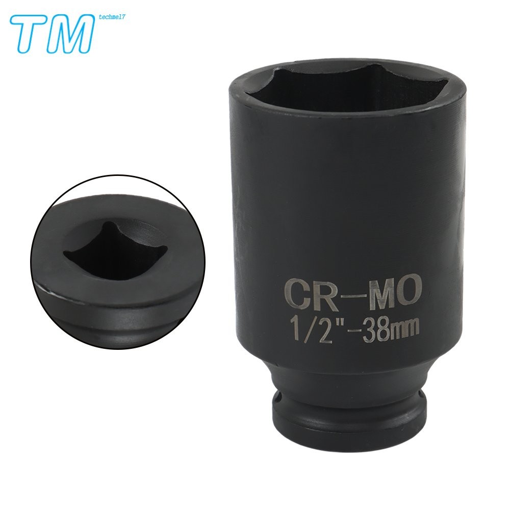 9× 29-38mm Impact Socket Tool Kit 1/2″ Drive Metric Axle Hub Nut Socket 6 Point
