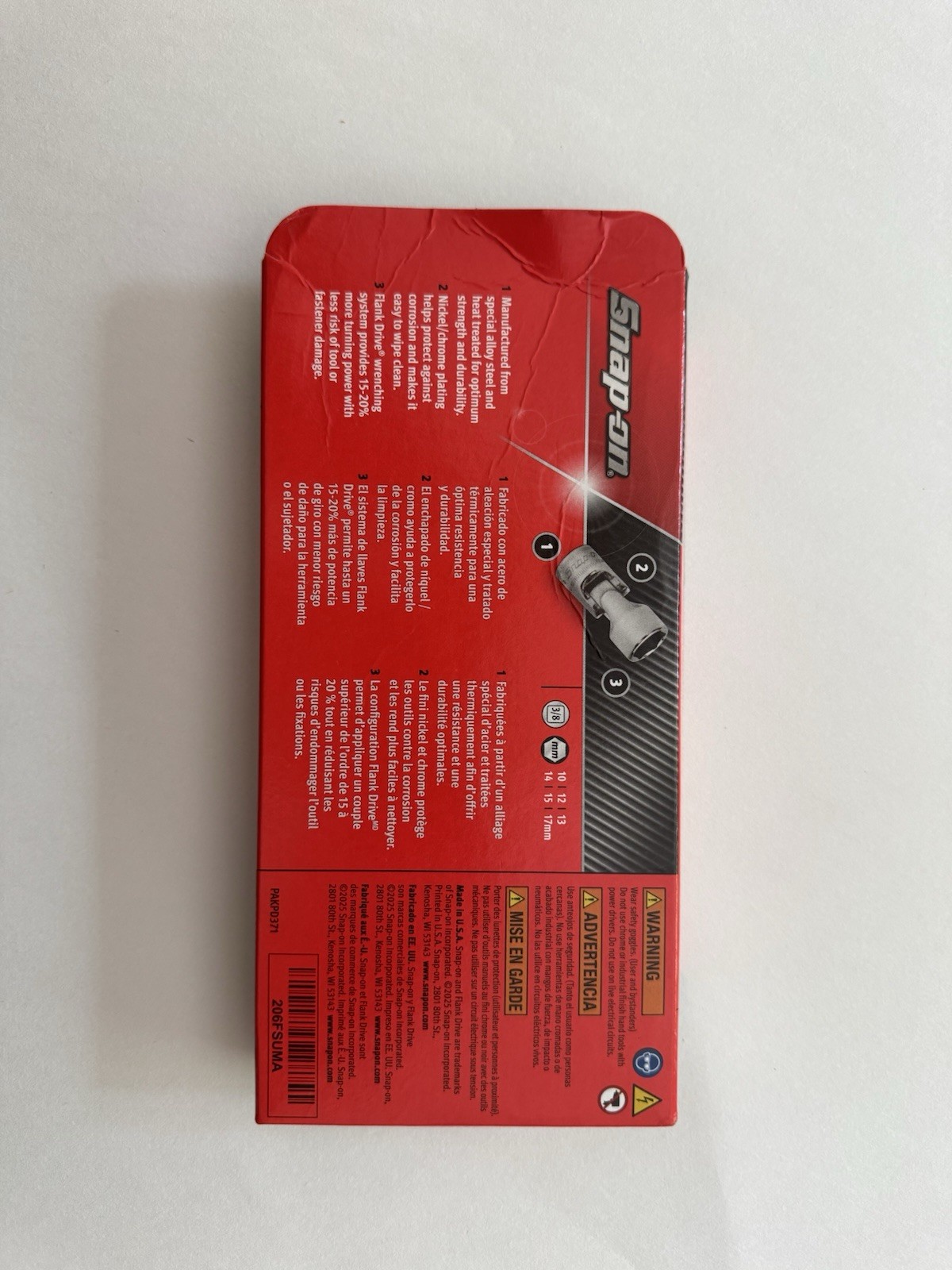 Snap On Tools Protective Cover For New In Box Tools