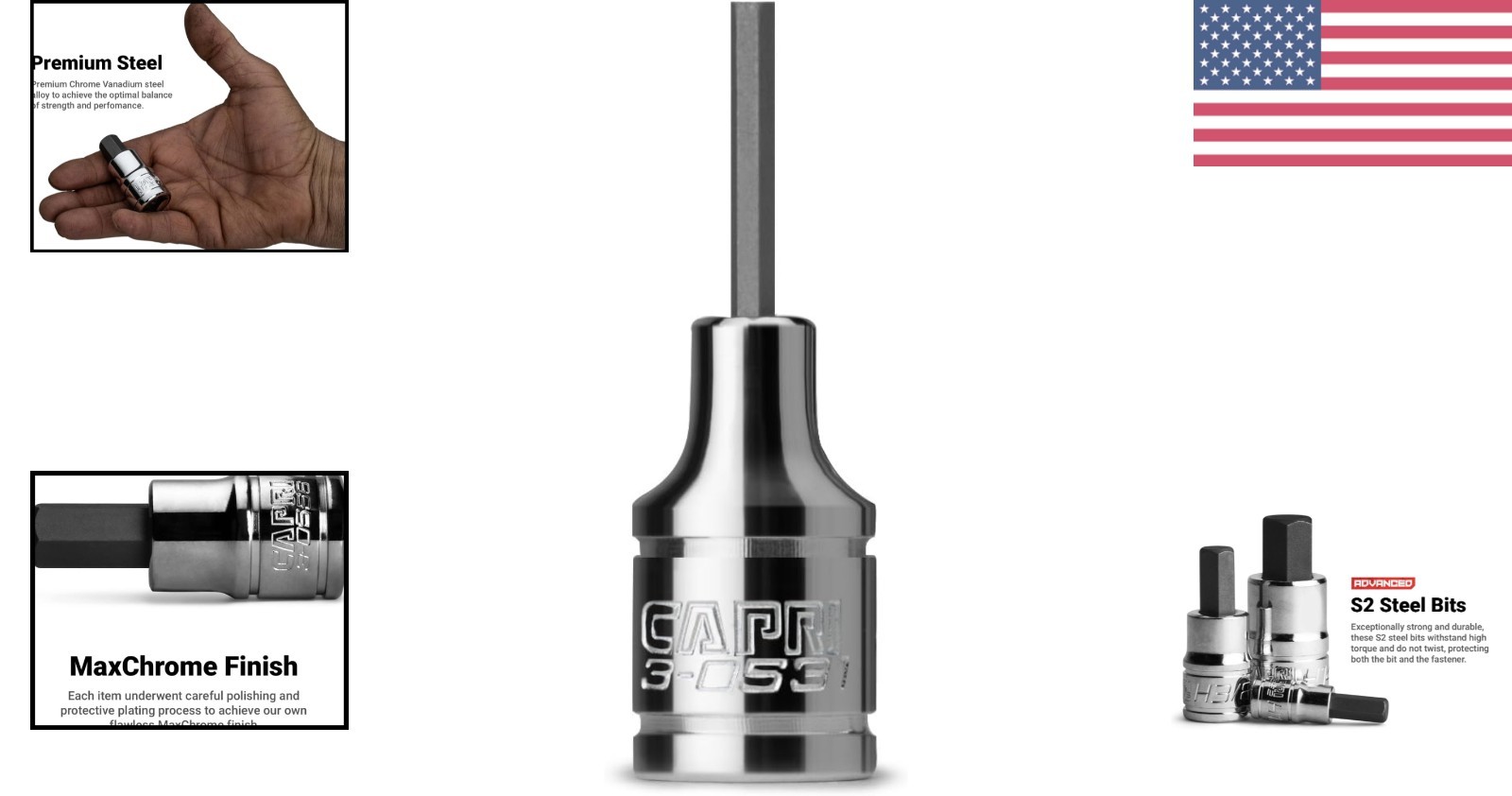 Corrosion Resistant 2 mm Hex Socket, 1/4-Inch Drive – Ideal for High Torque Use