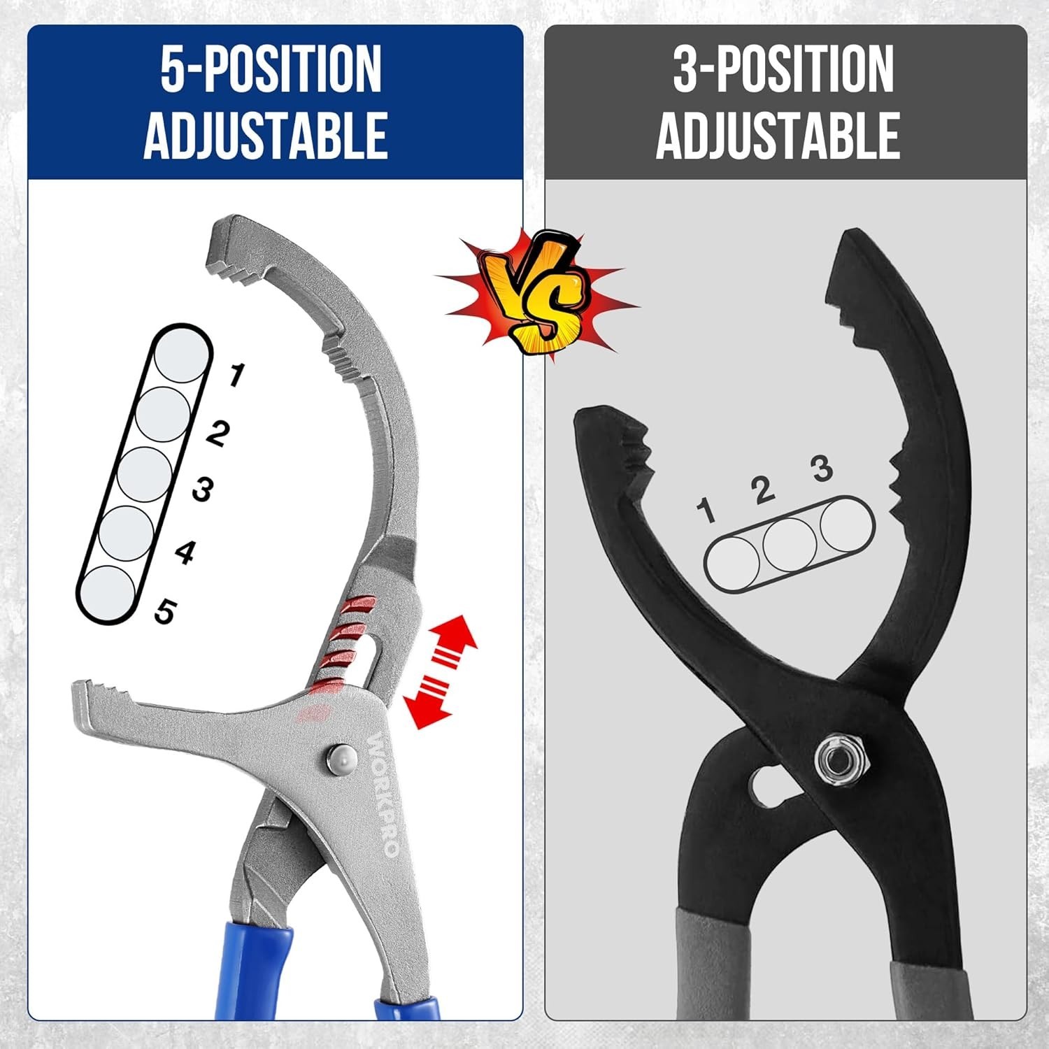 Effortless 12” Oil Filter Wrench with 5-Position Grip – Ideal for Maintenance