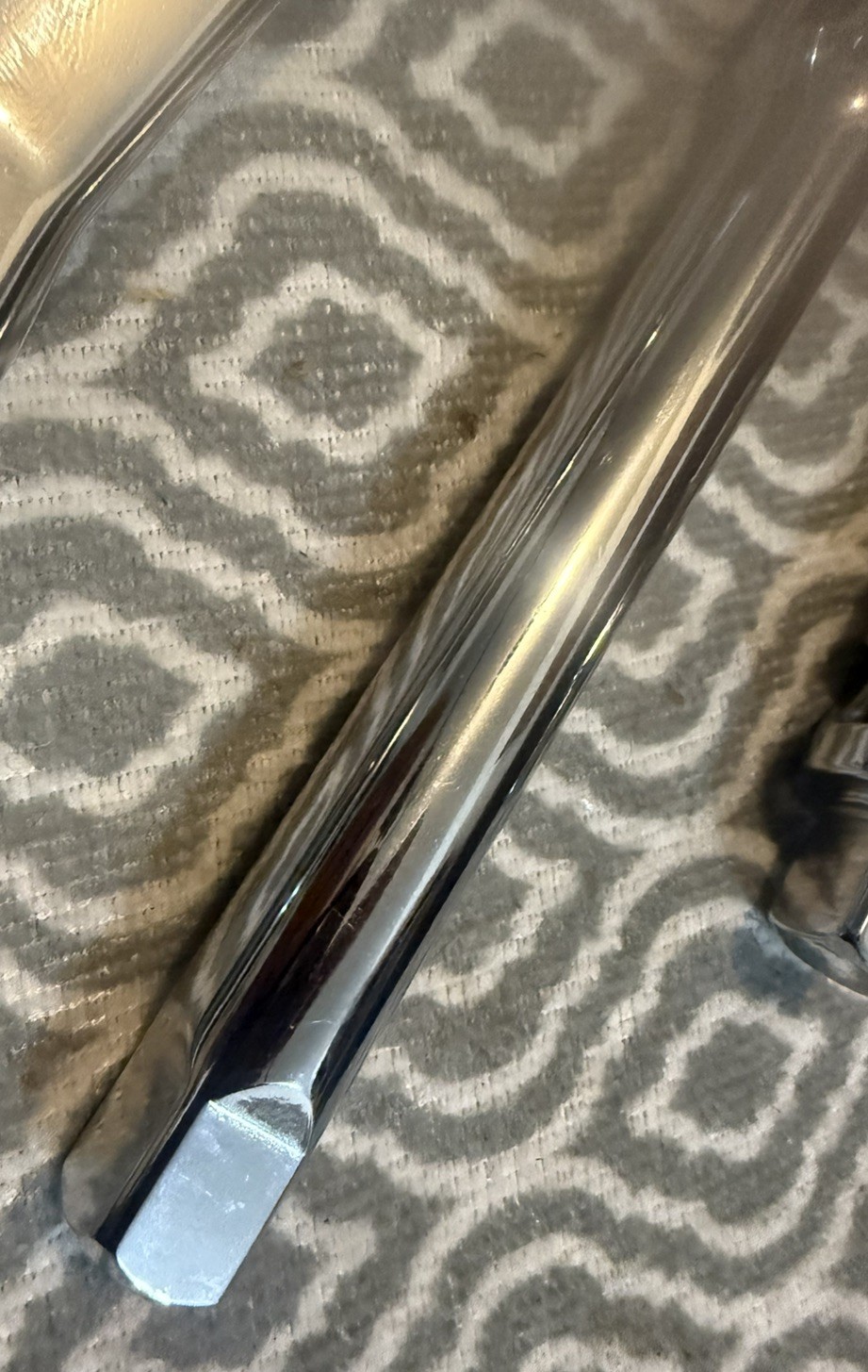 Craftsman 1/2 inch drive ratchet – 6” extension – swivel – NEW polished Chrome