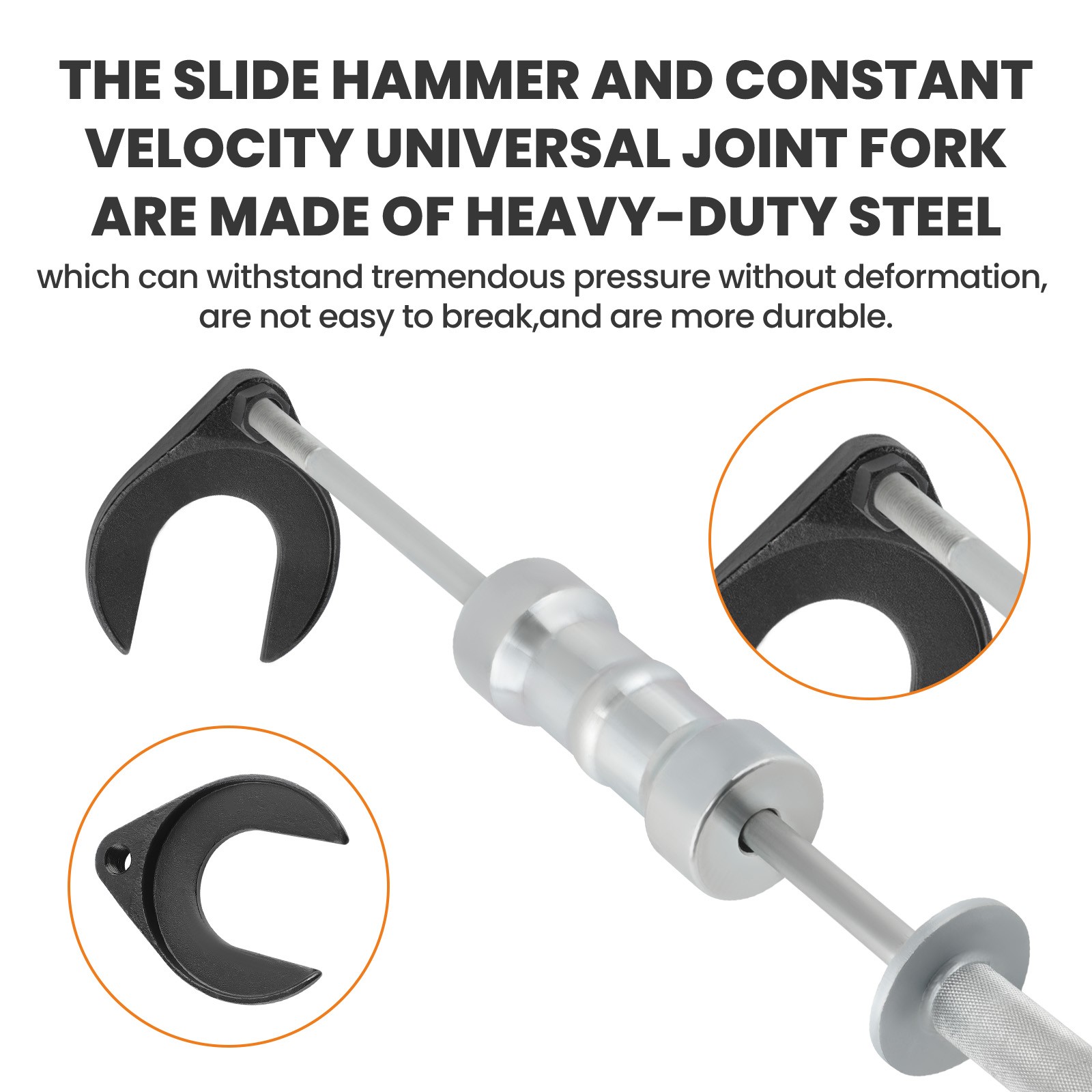 Inner CV Joint Puller Slide Hammer Wheel Drive Axle Half Shaft Removal Tool New