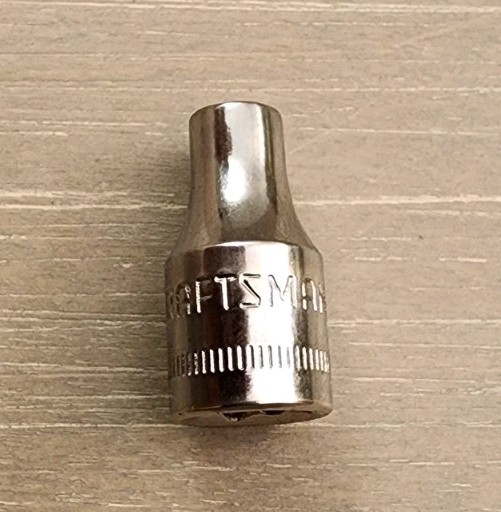 Craftsman 4mm Socket 6 Point 1/4″ Drive S-AC 43505