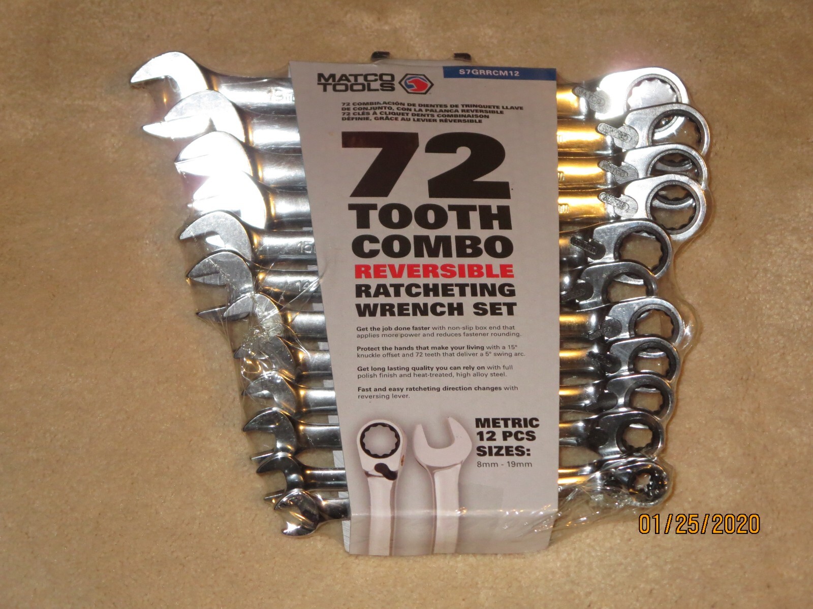 MATCO 12-Pc. Reversible ratcheting combination wrench sets Metric New
