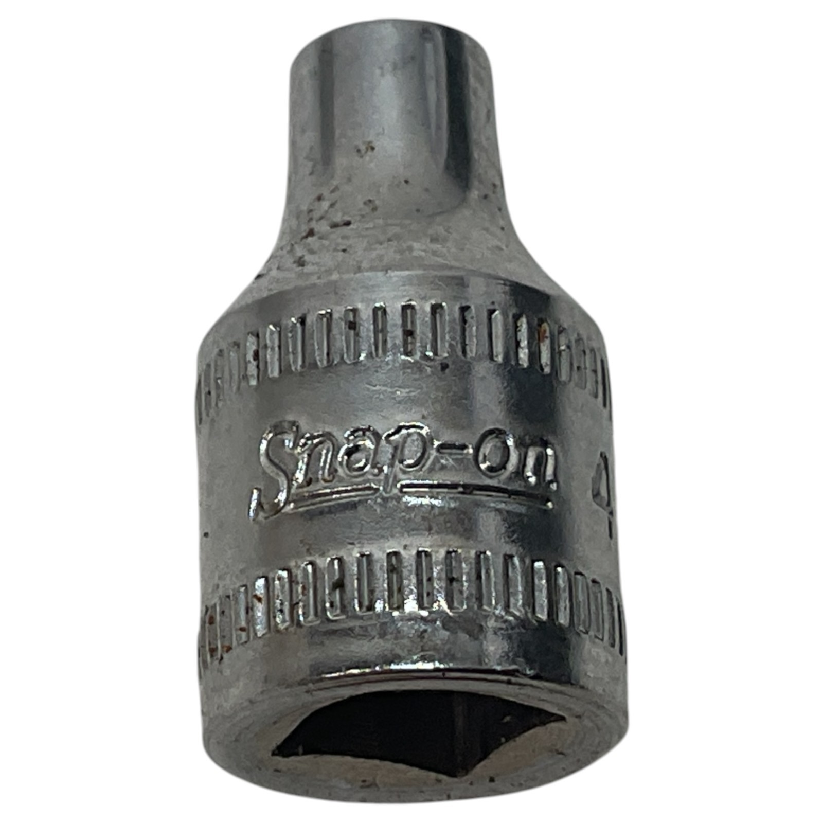 Snap-On TMM4 4mm 6 Point 1/4″ Drive Shallow Chrome Socket USA Tool Snap On Tools