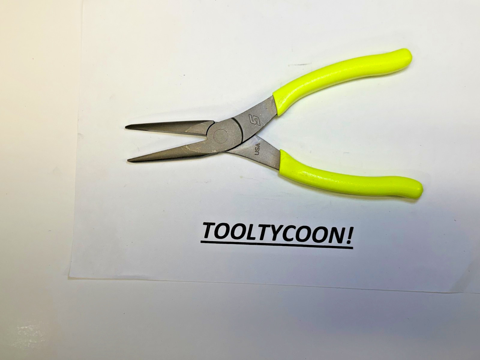 Snap-On Tools USA NEW HIVIZ Soft Grip 8″ Talon Grip Needle Nose Pliers 96ACFHV
