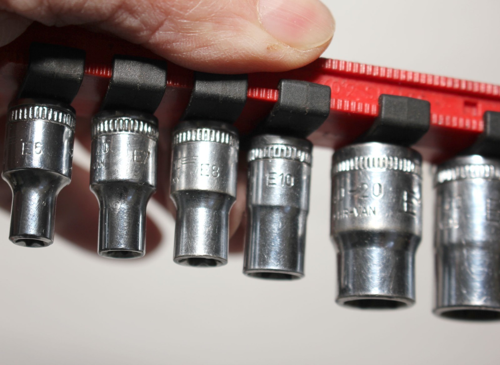 HEYCO 8 pc. External TORX Socket Set E6, E7, E8, E10, E12, E14, E16, E18 Germany