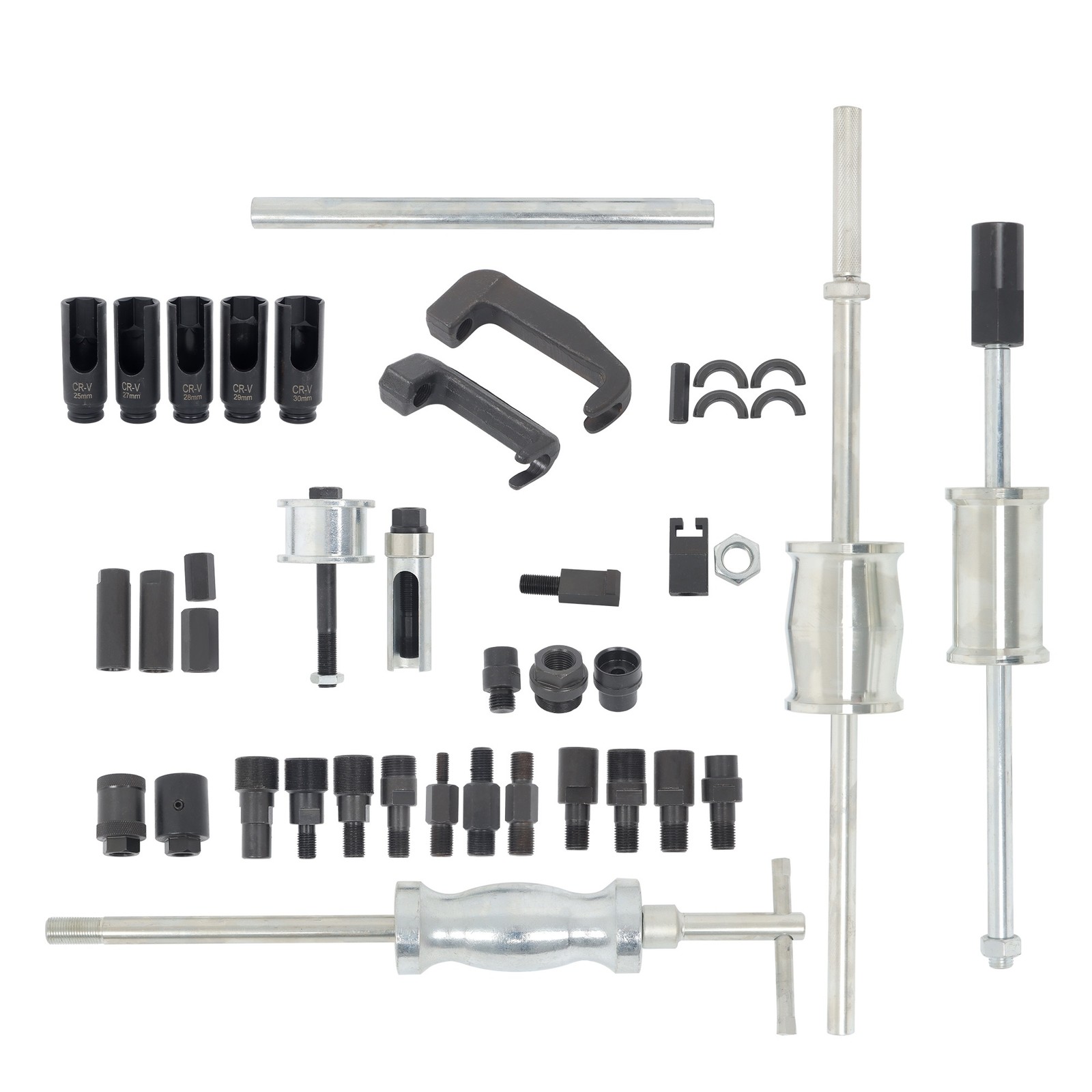 40 Pcs Diesel Fuel Injector Kit Puller Removal Tool Extractor Truck Auto Car