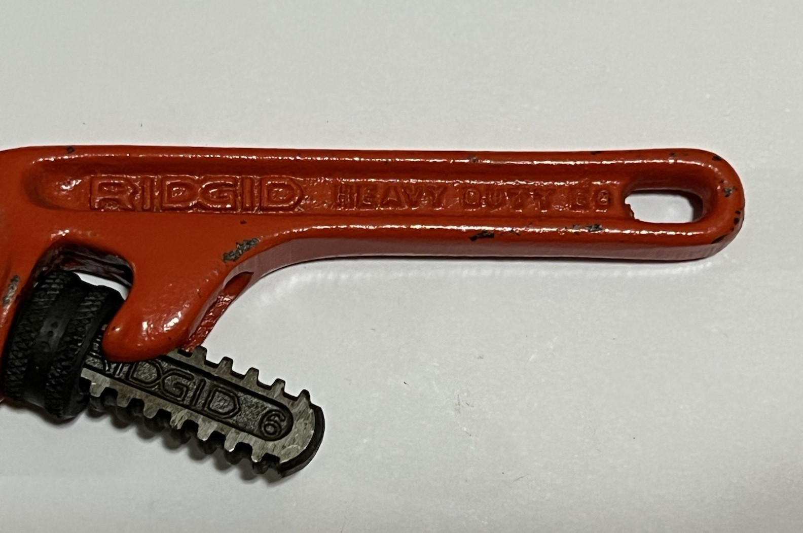 RIDGID E6 Ridge Tool Co 6″ Heavy Duty End Pipe Wrench USA NICE