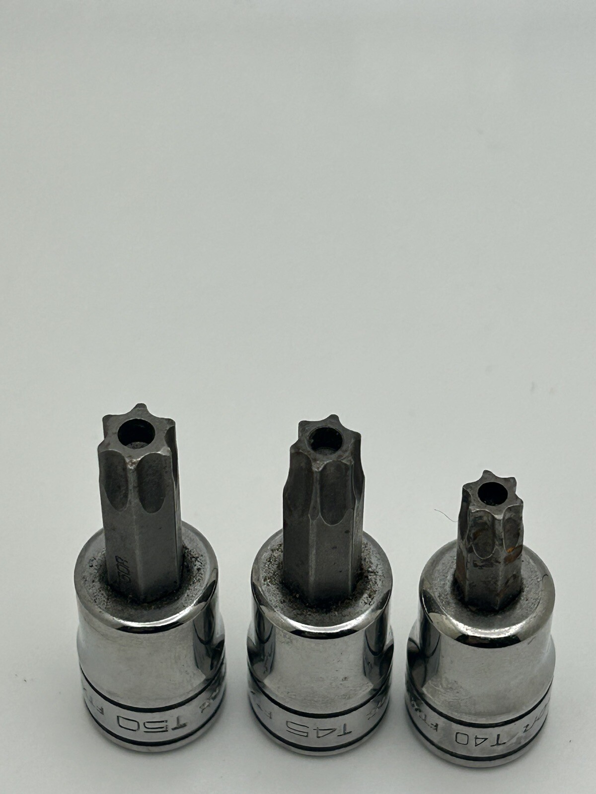 Snap On Tools 3pc 3/8″ Drive Torx Socket Driver Set FTX40E FTX45E FTX50E