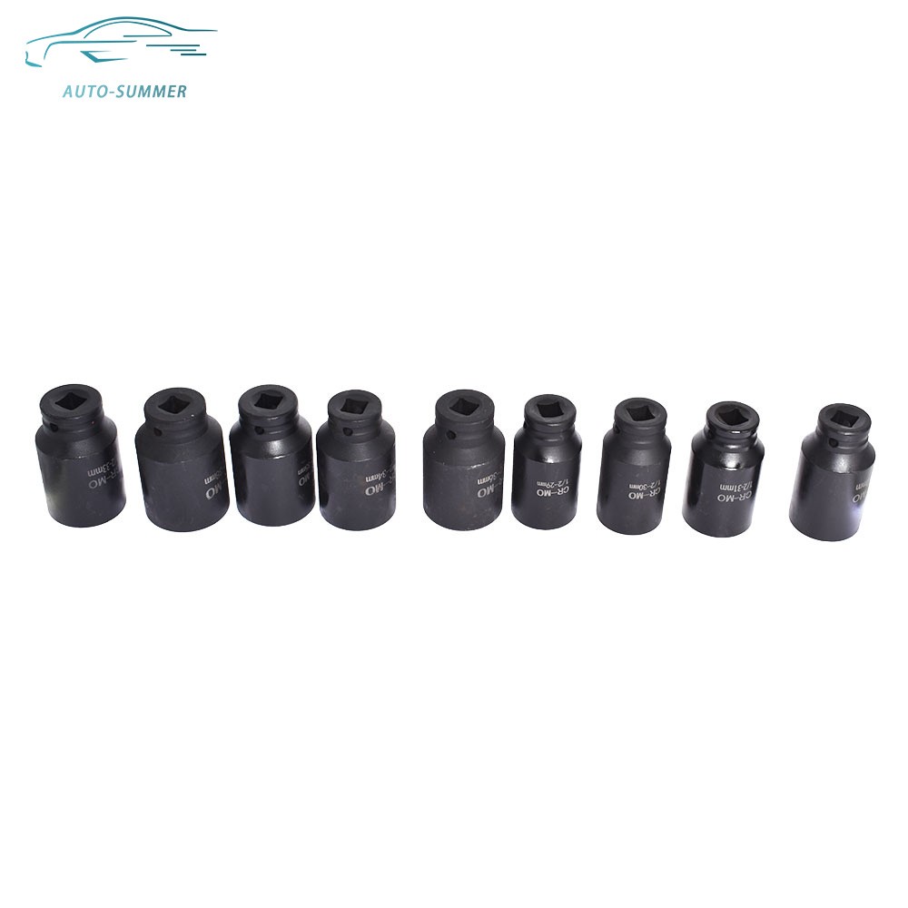 1/2″ Drive Metric Axle Hub Nut Socket 9pcs 29-38mm Deep Impact Socket Tool Kit