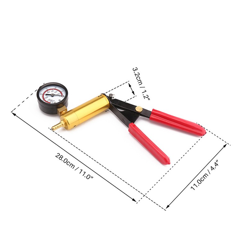 Hand Held Vacuum Pressure Pump Tester Set Brake Fluid Bleeder Bleeding Kit Box