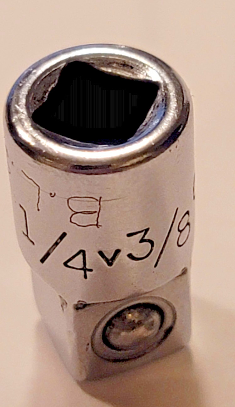 Craftsman 4257 1/4″ Drive 3/8″ Adapter SAE Friction Ball Chrome USA