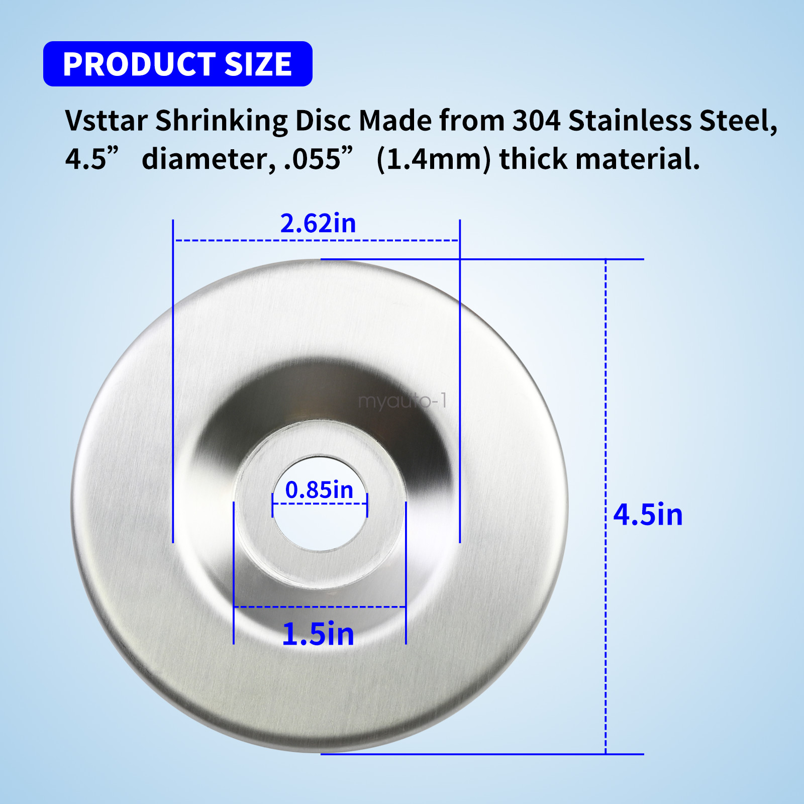 Shrinking Disc 4.5Inch – Sheet Metal Fabrication Tool – Auto Body Panel Repair