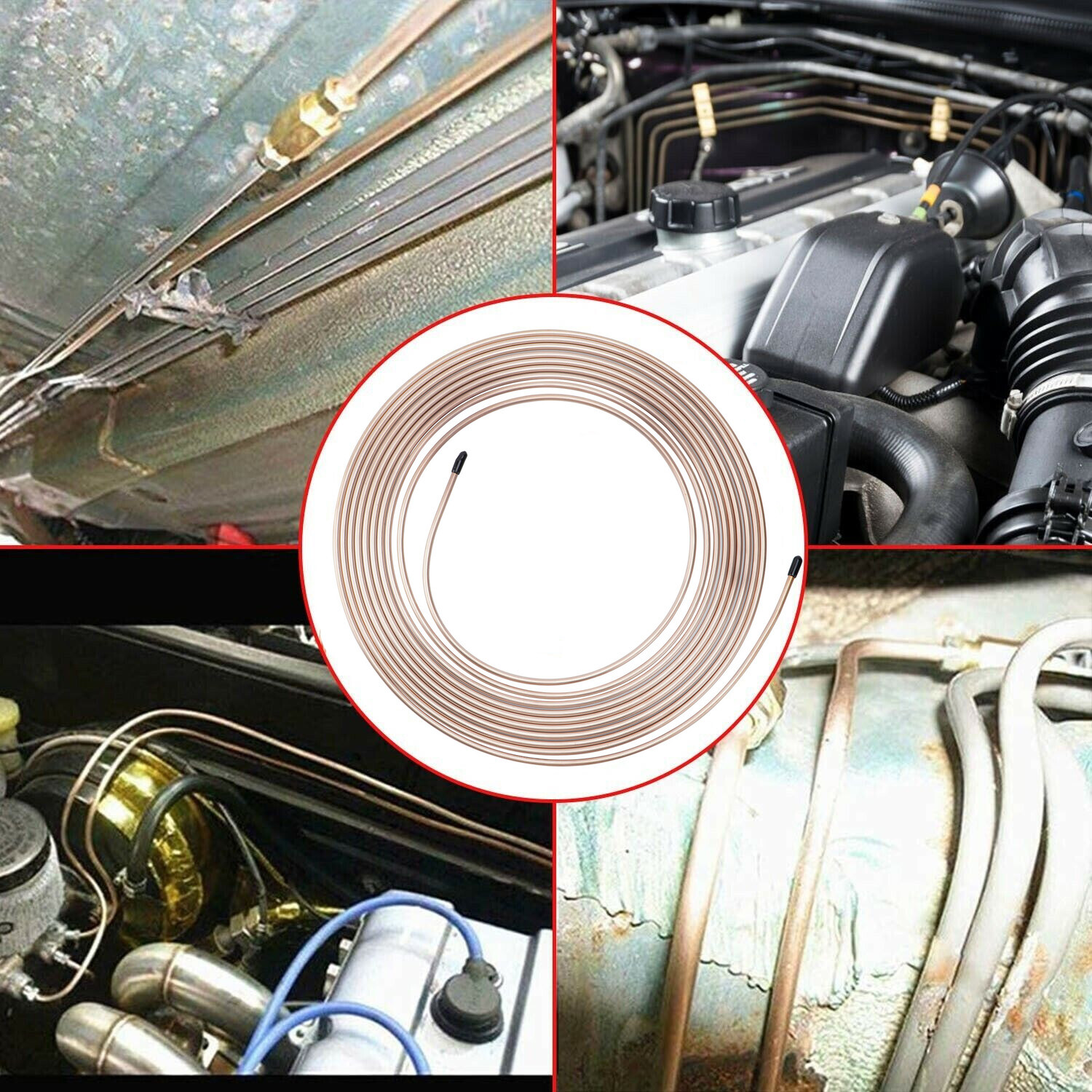 Racewill 25ft 3/16 Copper Nickel Alloy Brake Line Kit & Double & Single Flaring