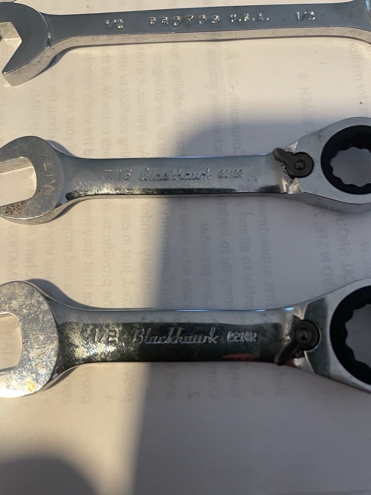 Proto 3 Angle Wrench’s 2 Blackhawk