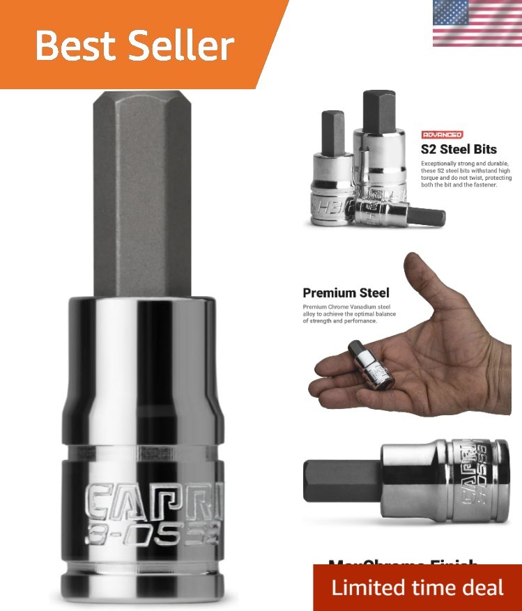 1/4-Inch Hex Bit Socket for Professionals – S2 Steel & Polished Finish