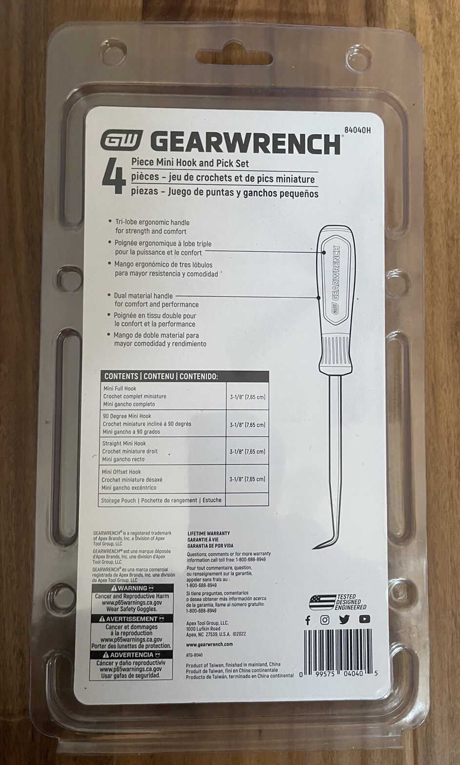 GEARWRENCH 4 Pc. Mini Hook & Pick Set – 84040H